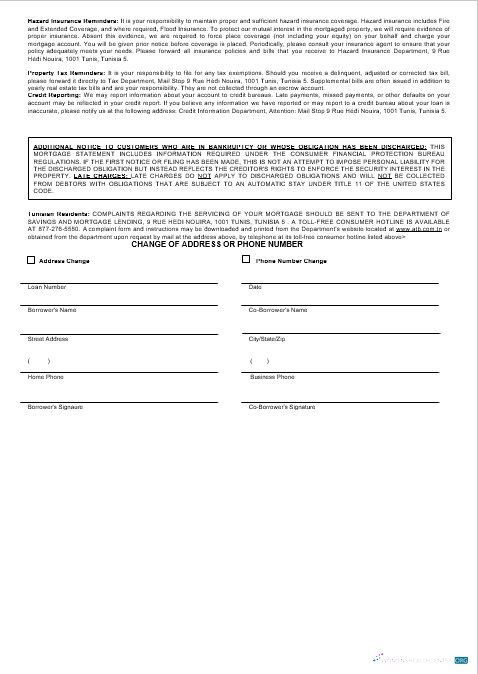 Download Tunisian ATB bank mortgage statement in Word and PDF formats 3 Photoshop template